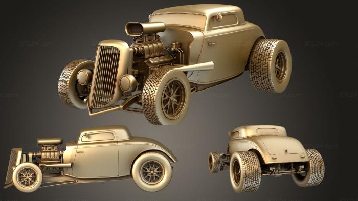 Автомобили и транспорт (Форд 34 к, CARS_1507) 3D модель для ЧПУ станка
